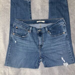 Levi's Women's Blue Boyfriend Jeans